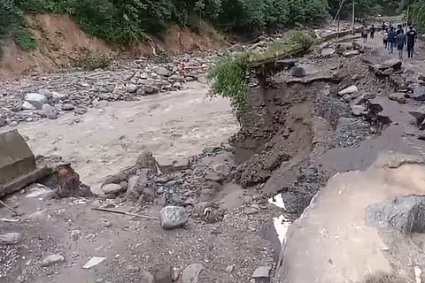 Cloudburst at Shamej in Rampur